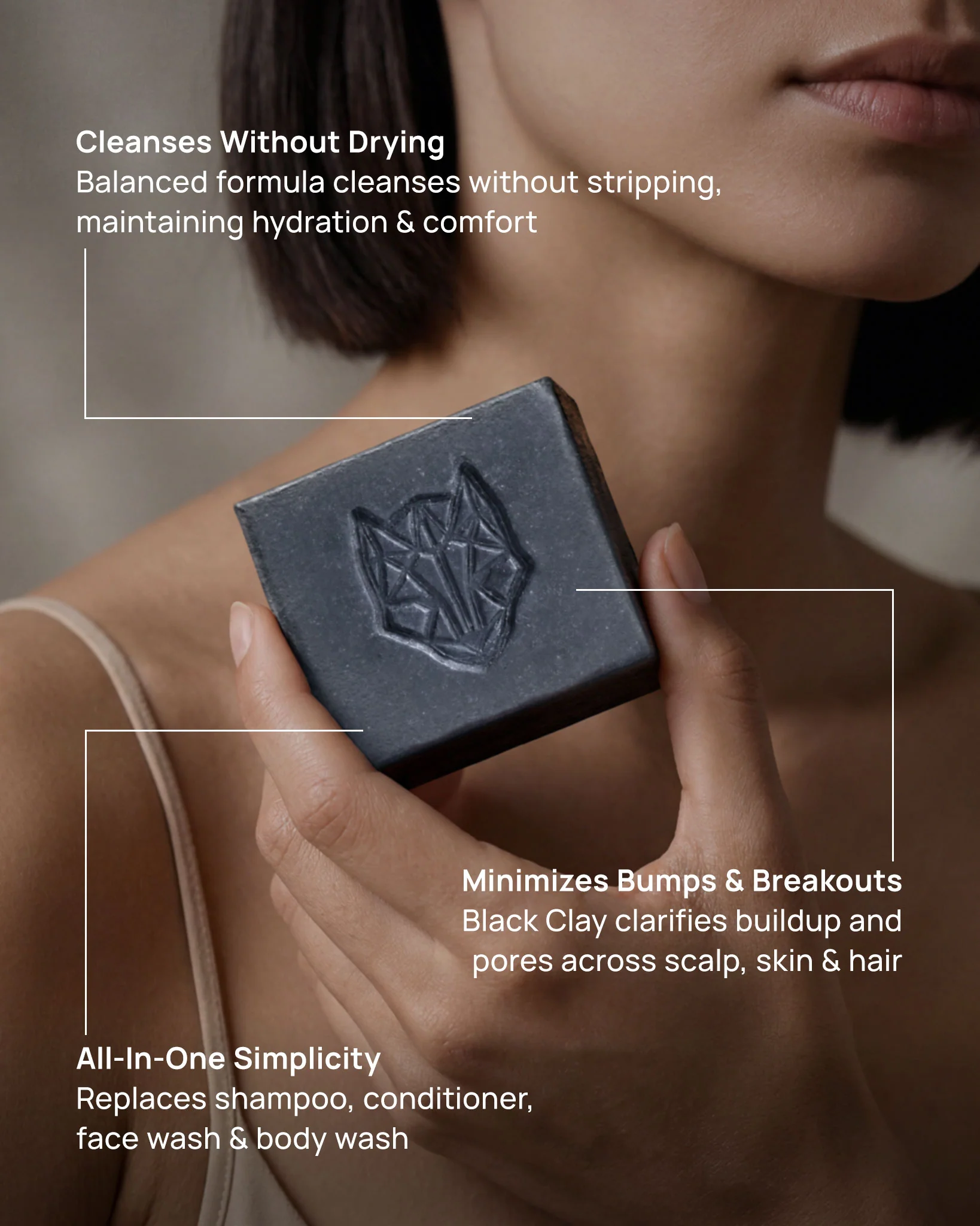 Black Clay Shampoo Bar - Image 3