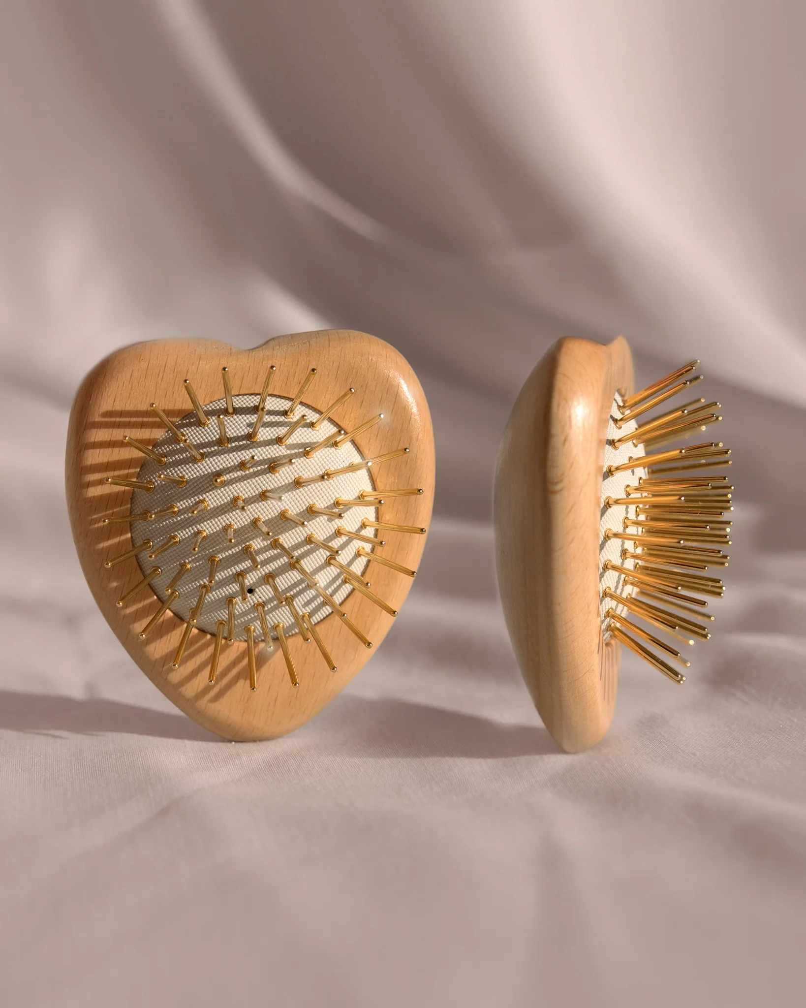Gua Sha Hair & Scalp Brush: Love Heart Wooden Edition - Image 7