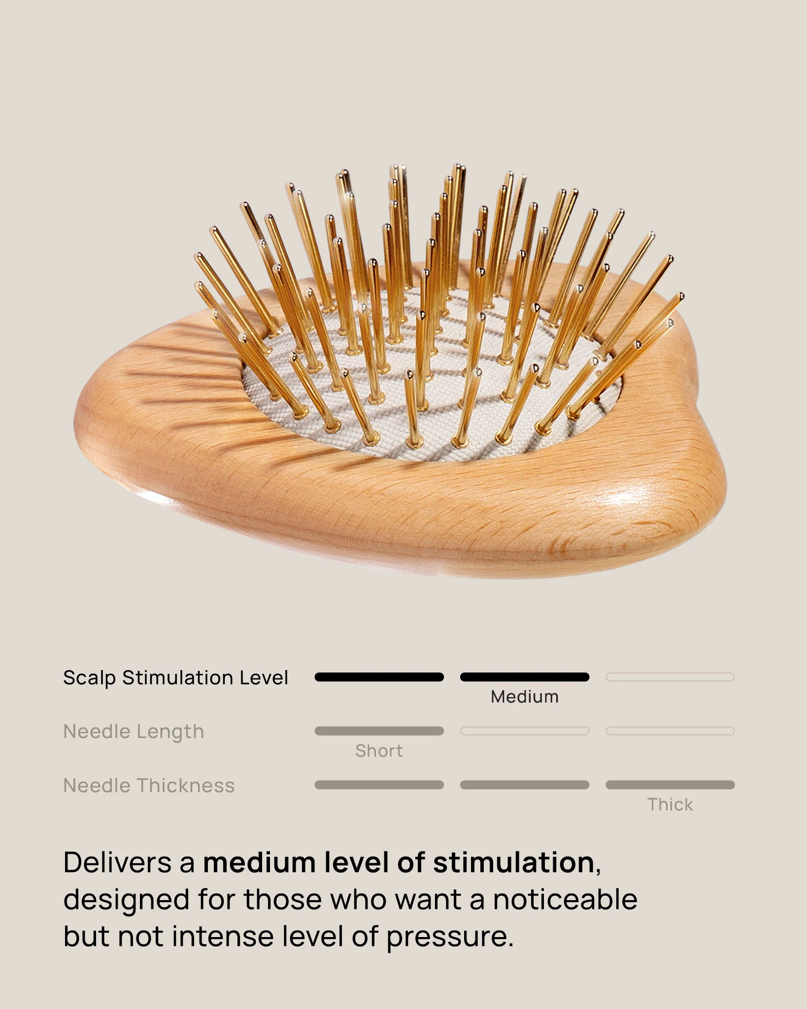 Gua Sha Hair & Scalp Brush: Love Heart Wooden Edition (Less Than Perfect) - Image 7